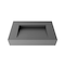 Castello Usa Pyramid 30 in Solid Surface Wall-Mounted Bathroom Sink in Gray with No Faucet Hole CB-GM-2053-30-G-NH - alternate 1